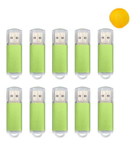 10pcs Gb 1 Rectángulo Usb 2.0 Flash Drives Pulgar Pen Drive 