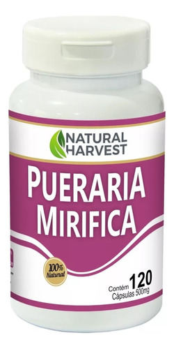 Pueraria Mirifica 500 mg 120 cápsulas de cosecha natural