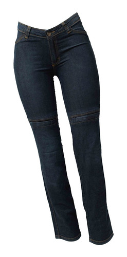 Calça Feminina Jeans Azul Proteção Moto Hlx Penelope