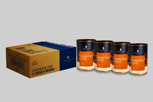 Kit 4 Latas Cappuccino Clássico - Santa Monica 200g