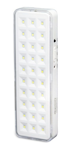 Luminária de emergência Segurimax 23957 LED com bateria recarregável 110V/220V branca