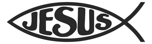 comprar Calco Jesus (pez Cristiano) Autoadhesivo Plotter