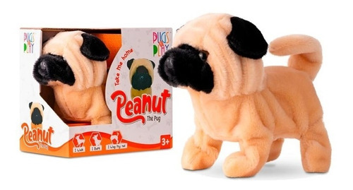 Pugs At Play Peanut Perro Con Movimiento Y Sonido