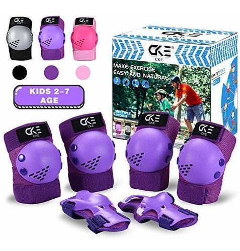 Cke Niños Rodilleras Coderas Protectores Para Niños Niñas 2-