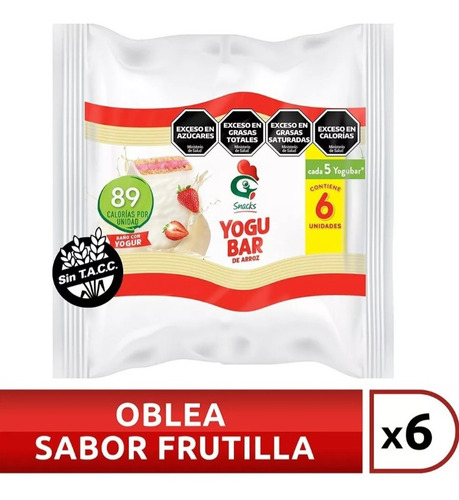 Yogubar Gallo Snacks X 6 Unidades