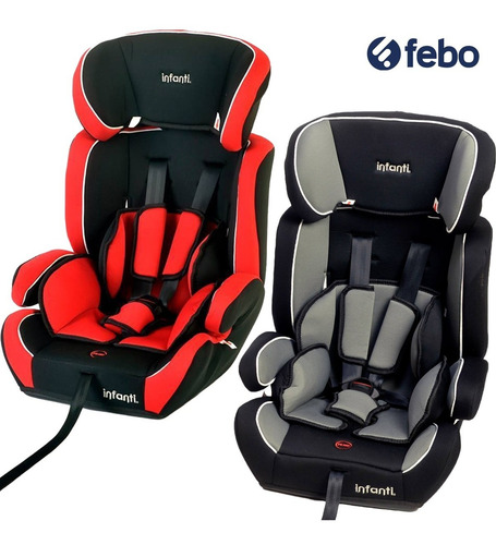 Imagen 2 de 3 de Silla Auto Infanti Race Booster Respaldo Desmontable Febo