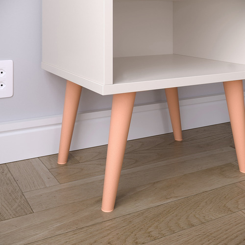 Kit Cabeceira Cama Casal Box Queen 1,60 E 2 Mesinha Lateral Cor Bege Blanc