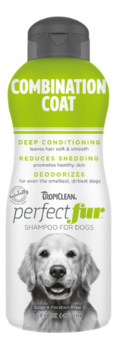 Shampoo Perro Tropiclean Perfect Fur Combination Coat 473ml Fragancia Coco