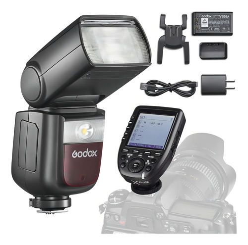 Kit Flash Godox V860iii Ttl Hss P/ Nikon + Rádio Flash Xpron