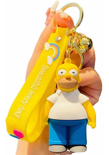 Llavero Los Simpson Homero Bart Marge Lisa X 1 Souvenirs Y++