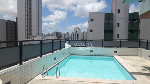 Imagem 28 de 30 de Apartamento Duplex Com 4 Dormitórios À Venda, 350 M² Por R$ 1.200.000,00 - Madalena - Recife/pe - Ad0001
