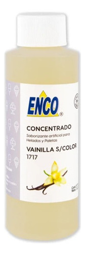 Concentrado De Helados Vainilla S/color 120 Ml Enco 1717-120