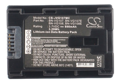 Bateria Para Camara Jvc , Jvg107 , Gz-e10 , 790 Mah , 3.7v