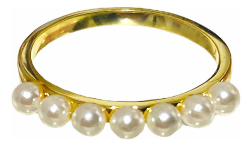 Anillo Compromiso Plata 925 Sin Fin Cintillo Perla Ecológica