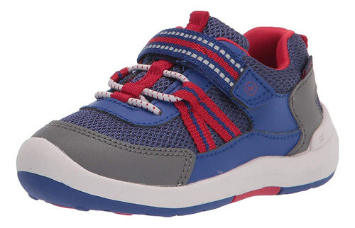 Stride Rite -mens Srt Jasper Sneaker, Blue/red, 5 Infant Us