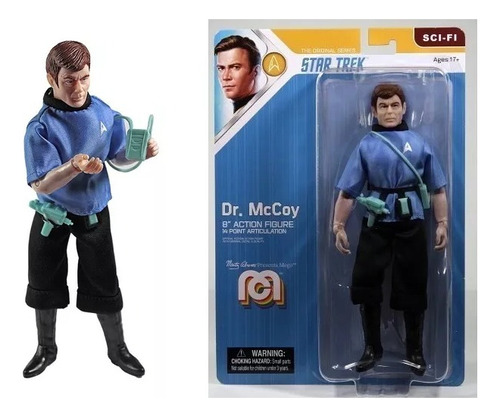 Figura Dr Mccoy  Star Trek Mego 20cm Articulado M4e