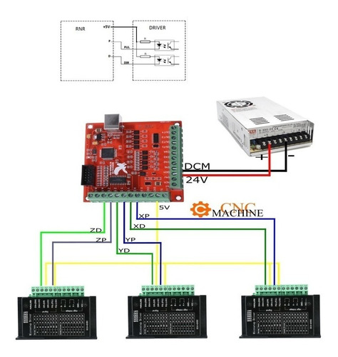 Placa Controladora Usb  4 Axis Tb6560 ,tb6600