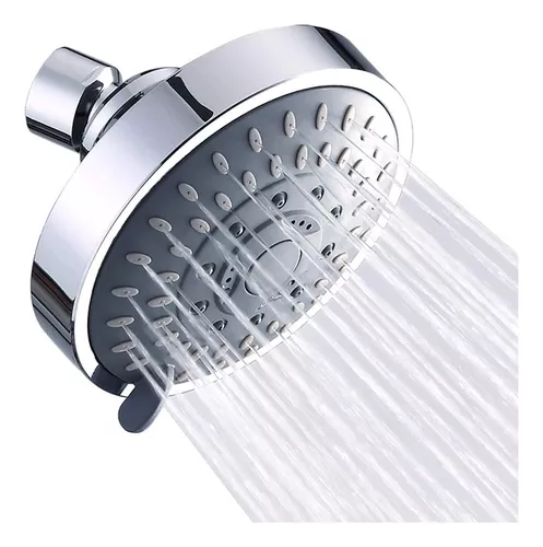Cabezal de ducha y brazo de ducha de 3 pulgadas, cabezal de ducha de  montaje en pared de alta presión para duchas de bajo flujo con brazo de  ducha y