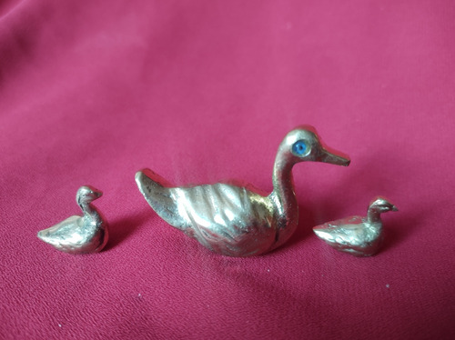 Familia Miniatura Patitos Bronce 