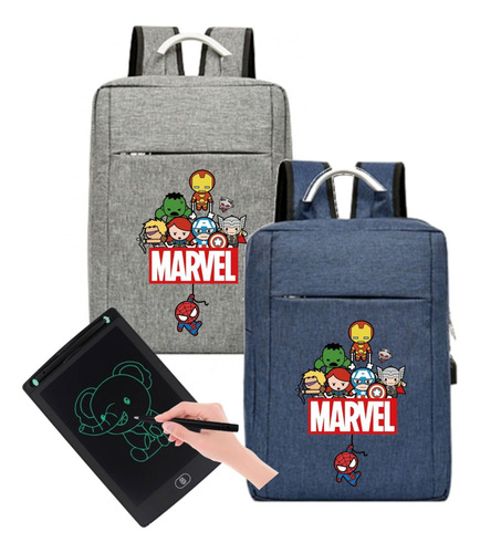 Maleta Morral Avengers Iron Man  Combo Incluye Tableta