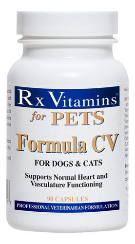 Rx Vitamins Formula Cv Para Perros Y Gatos - Salud Del Coraz