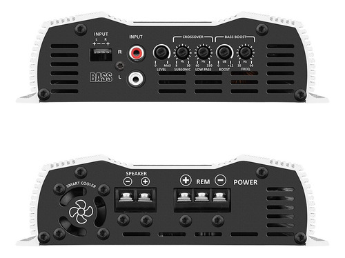 Amplificador de bajo Taramps, 800 W Rms, 1 ohmio, color blanco
