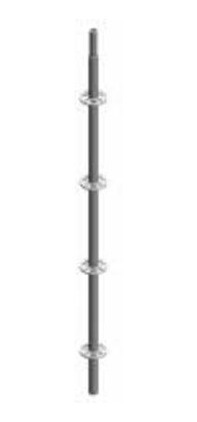 Andamios Piezas Pie Vertical 2 Mt Galvani. Tipo Layher,