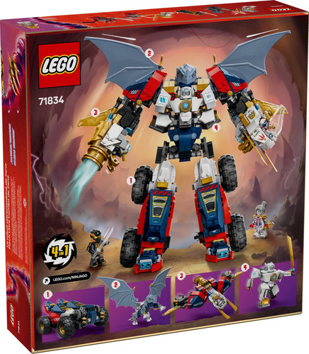 Lego Ninjago 71834 Meca Ultra Combo De Zane