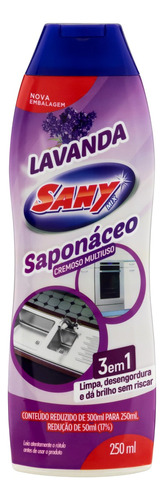 Sany Mix limpador saponáceo lavanda cremoso 3 em 1 squeeze 250mL