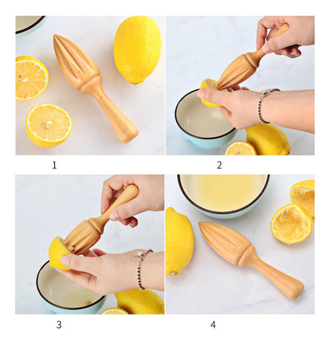 N Wood Lemons Juicer Reamer Para Extração De Suco
