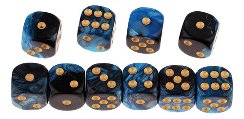 20 Piezas Resina Seis Lados Cuadrado Opaco D6 16mm Estándar