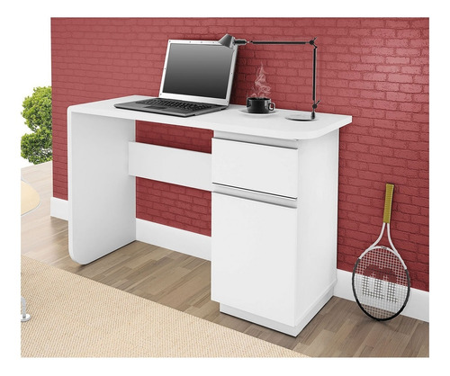 Escritorio Olivar Móveis Office click mdp de 110cm x 74cm x 44.8cm blanco UV
