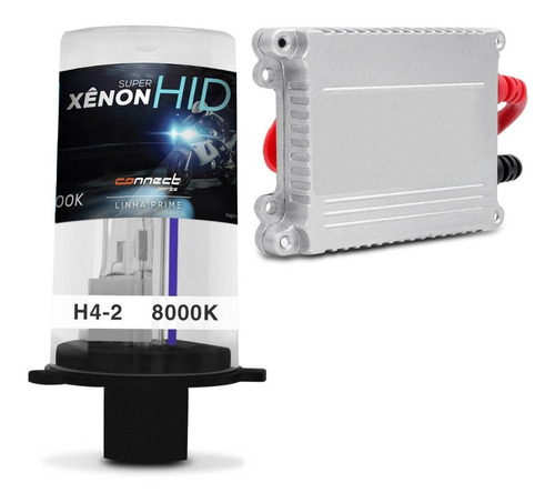 Kit Xenon Moto H4-2 8000k Azulado Completo