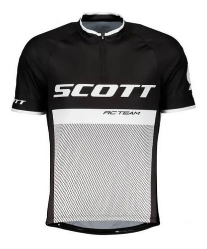 Imagem 1 de 3 de Camisa Ciclismo Scott Rc Team 20 Mc Preto/bco Tam M Bike 