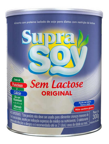 Suprasoy Sem Lactose Original 300g - Supra Soy