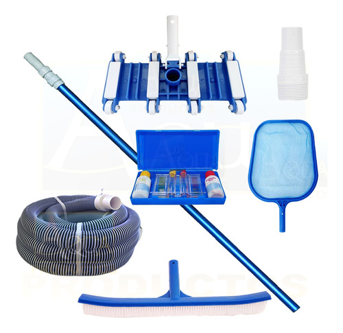 Kit Mantenimiento Para Alberca 7 Pza Manguera 12 + Adaptador