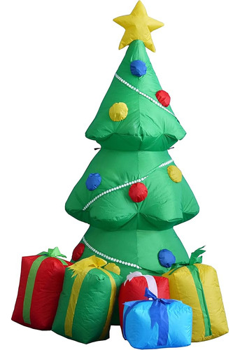 Arbol De Navidad Inflable De 5 Pies De Alto Con Cajas De Reg