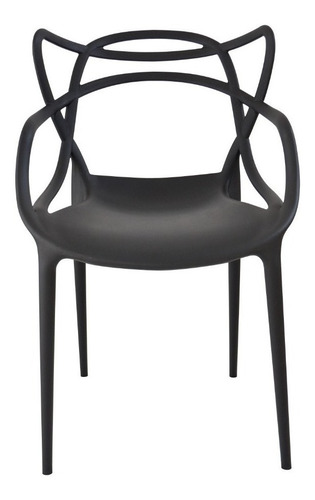 Cadeira de jantar Top Chairs Top Chairs Allegra, estrutura de cor  preto, 4 unidades