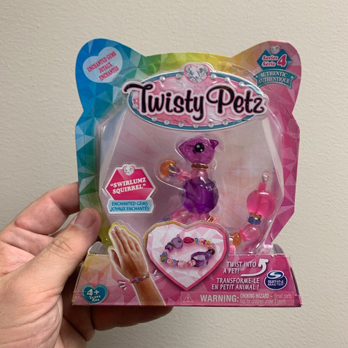 Twisty Petz Animalitos Forman Pulcera Swirlumz Squirrel