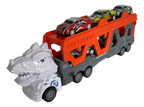 Super Caminhão Cegonha Com Mini Carros Inclusos Brinquedos
