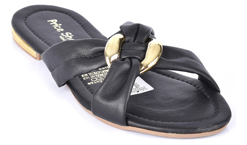 Priceshoes Sandalias Planas Para Mujeres 402408negro