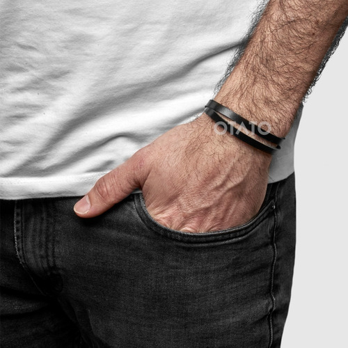 Pulsera Hombre - Brazalete Hombre - Pulsera Cuero Genuino Trenzado Vikingo - Brazalete Cuero - Pulseras Hombre