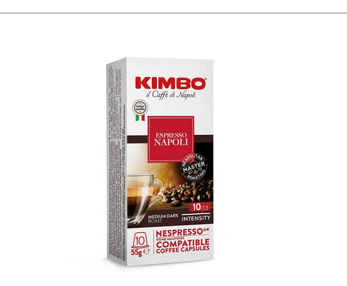 4 Cajas De Kimbo Espresso Napoli Nespresso Capsules