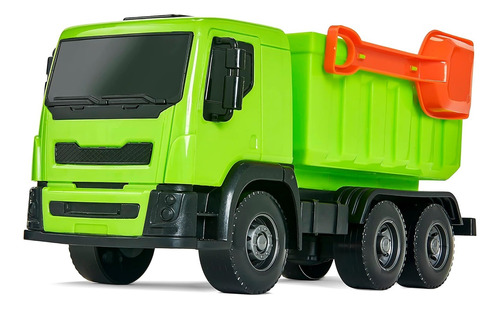 Caminhão Caçamba Basculante Com Acessórios Brinquedo Menino
