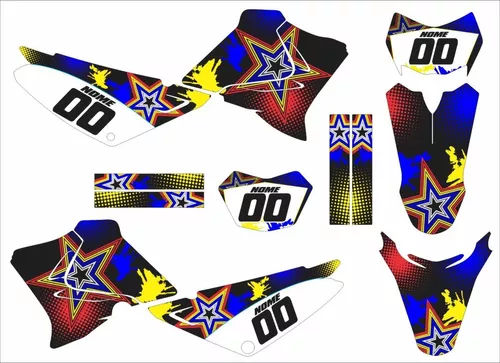 Adesivos Moto Cross Trilha Xtz 125 20mm Personalizada Lm248