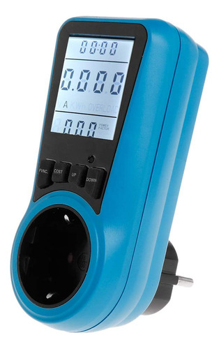 Ac Power Meter 230v Eu Plug Socket Vatimetro Digital