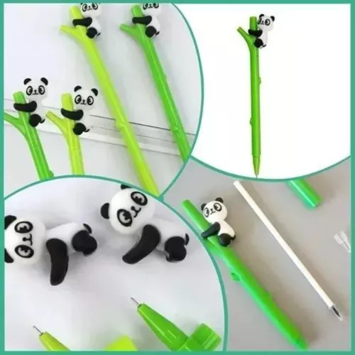 24 unidades/pacote canetas criativas panda chinês bonito kawaii