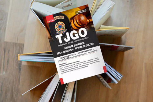 Kit Apostila Concurso Tj Go - Oficial De Justiça - Teoria Completa E Exercícios