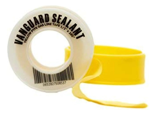 Ptfe Yellow Gas Line Thread Sealant Tape 260  Longitud 1/2  