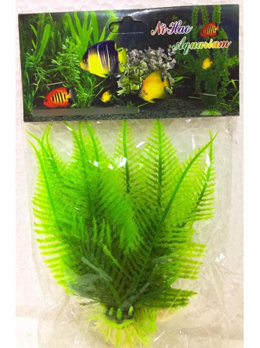 Planta Artificial 12 Cm Adorno Acuario Varios Colores Polypt